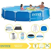 Intex Piscine tubulaire rectangulaire - 366 x 76 cm - 9 pièces - Modèle S31593