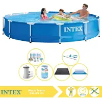 Intex Piscine tubulaire rectangulaire - 366 x 76 cm - 7 pièces - Modèle S31589
