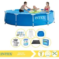Intex Piscine tubulaire rectangulaire - 305 x 76 cm - 8 pièces - Modèle S31504