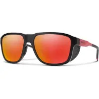 Smith - Lunettes de soleil - Embark Tnf Matte Black / Horizon Red Chromapop Polarized Red Mirror - Noir