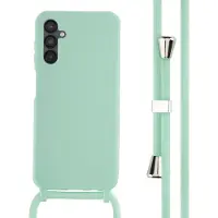 IMoshion Coque en silicone avec cordon pour Samsung Galaxy A14 (5G) - Vert menthe