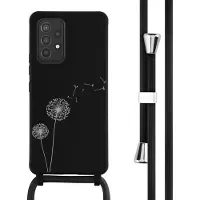 IMoshion Coque design en silicone avec cordon Samsung Galaxy A53 - Dandelion Black