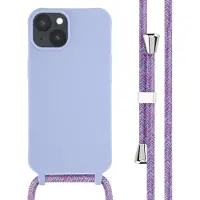 IMoshion Coque en silicone avec cordon Apple iPhone 14 - Violet