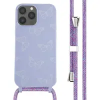 IMoshion Coque design en silicone avec cordon Apple iPhone 13 Pro Max - Butterfly