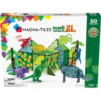 Magna-Tiles Ensemble d'aimants - 50 Parties - Dino World XL - - UneTaille - Jouets Magnétiques