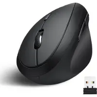 Perixx PERIMICE-719 - Taille S - Souris - ergonomique - pour droitiers - optique - 6 boutons - sans fil - 2.4 GHz - récepteur sans fil (USB) - noir