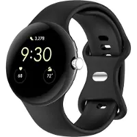 IMoshion Bracelet en silicone⁺ Google Pixel Watch / Watch 2 / Watch 3 / Watch 4 (41 mm) - Taille L - Noir