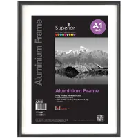 SECO Cadre photo ALA1-BK Noir 850mm x 604mm (60.40 x 85 cm)