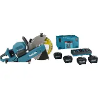 Makita CE002GL402X XGT 2x40V Max Li-ion Batterie Meuleuse (4x 8.0Ah) Mbox - 355mm
