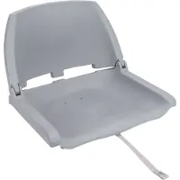 Talamex Siège pliant simple blanc Blanc Taille unique