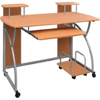 vidaXL Table d'ordinateur marron 110x52x88,5 cm Bois composite