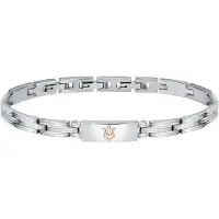 Maserati Jm121atk12 21.5 Cm Bracelet Argenté Homme