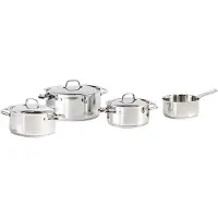 Cosy & Trendy Batterie de cuisine - Compatible tous feux, y compris induction - Confortable et tendance au quotidien - Acier inoxydable - 7 pièces