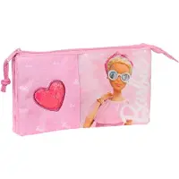 Big Buy Cooking Triple trousse multi-usages Barbie Girl Rose (22 x 12 x 3 cm)