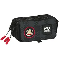 Safta Dreifaches Mehrzweck-Etui Campers Schwarz (21,5 x 10 x 8 cm)