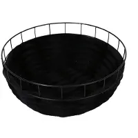 D & D Panier métallique Ferry Fleece de noir, taille : S