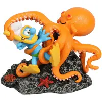 Diverse Figure Diving Smurf With Octopus