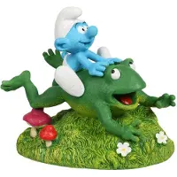 Laroy Aqua Della Décoration d'aquarium Schtroumpfs Grenouille des bois