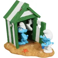 Diverse Figure Smurfs Beach Cabin