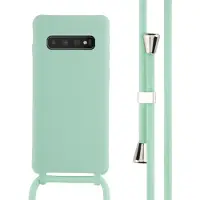 IMoshion Coque en silicone avec cordon Samsung Galaxy S10 - Vert menthe