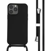 IMoshion Coque en silicone avec cordon Apple iPhone 13 Pro Max - Noir