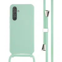 IMoshion Coque en silicone avec cordon pour Samsung Galaxy A54 (5G) - Vert menthe