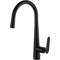 Laveo Robinet d'évier de cuisine sur pied NALDA noir