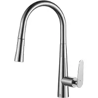 Laveo Robinet de cuisine sur pied chromé NALDA avec bec extractible