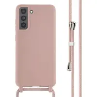 IMoshion Coque en silicone avec cordon Samsung Galaxy S21 FE - Sand Pink