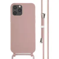 IMoshion Coque en silicone avec cordon Apple iPhone 12 (Pro) - Sand Pink