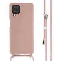 IMoshion Coque en silicone avec cordon Samsung Galaxy A12 - Sand Pink