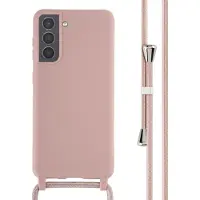 IMoshion Coque en silicone avec cordon Samsung Galaxy S21 - Sand Pink