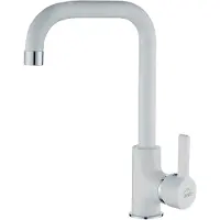 Laveo Robinet d'évier de cuisine en granit blanc