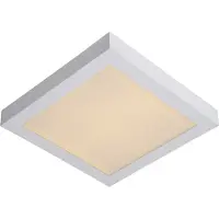 Lucide Éclairage de plafond Brice-Led 30 cm carrés blanc IP44