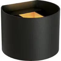 Lucide Axi Applique Black | 2x3,5W 2700K