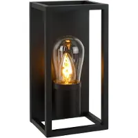 Lucide Lampe murale noire Carlyn salle de bain unique IP54