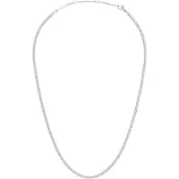 Daniel Wellington - Glittering steel necklace with crystals Classic Tennis DW00400389, (Acier)