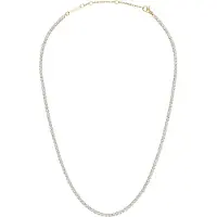 Daniel Wellington - Sparkling Gold Plated Crystal Necklace Classic Tennis DW00400391, (Acier, Cristallin)