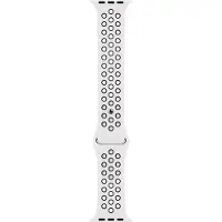 Apple Watch 38/40/41 mm Bracelet Sport Silicone Nike Blanc Polaire/Noir