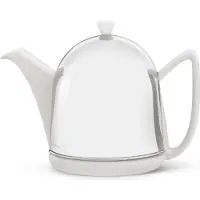 Bredemeijer 1510W Cosy Théière Céramique/Acier Inoxydable Blanc 1 L