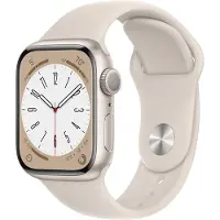 Apple Watch Series 8 41 mm Aluminium Lumière Stellaire Bracelet Sport Lumière Stellaire
