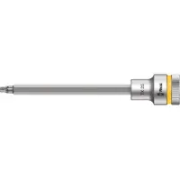 Wera 8767 C HF TORX Embouts à douille TORX HF Zyklop à emmanchement 1/2" avec fonction de retenue, TX 25 x 140 mm