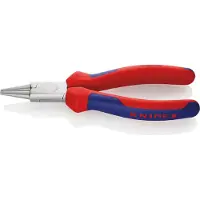 Knipex Pince à becs ronds. Tête chromée, poignées à gaine en plastique, Long. : 160 mm