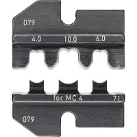 Knipex 97 49 71 Matrice à sertir pour connecterus solaires Convient pour MC4 4 à 10 mm² adapté pour marque (pinces) Kni