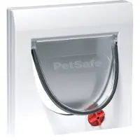 Petsafe Chatière classique Staywell - Blanc - avec extension de tunnel