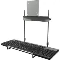 Dataflex Support universel de clavier 592 (Sol, 1.50 kg), Support de moniteur, Argent
