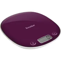 Terraillon Balance de cuisine électronique - - MACARON Prune - Capacité 5 Kg - Design élégant