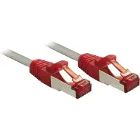 Lindy Patchkabel Cat6 CrossOver S/FTP grau/rot 7.50m