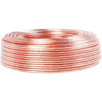 Logilink CA Câble de haut-parleur (25 m, 1.50 mm²² mm), Câble d'enceinte, Transparent