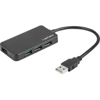 Natec Hub USB 3.0 Moth (4 ports, noir)